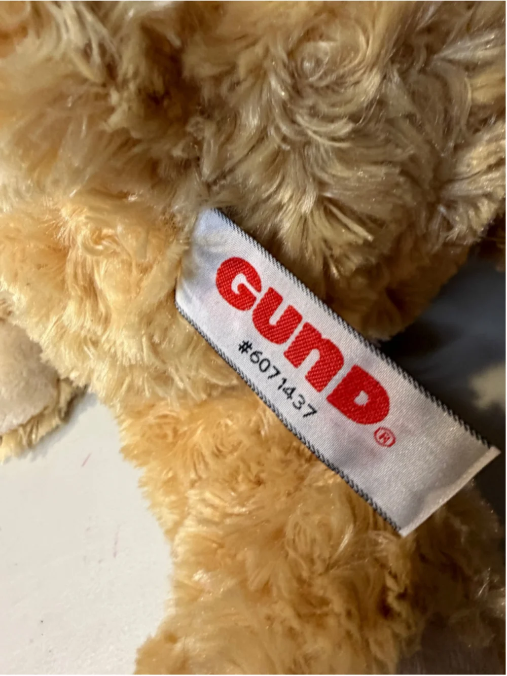 Gund Kids Stuffed Animal Teddy Bear One Size Beige Black
